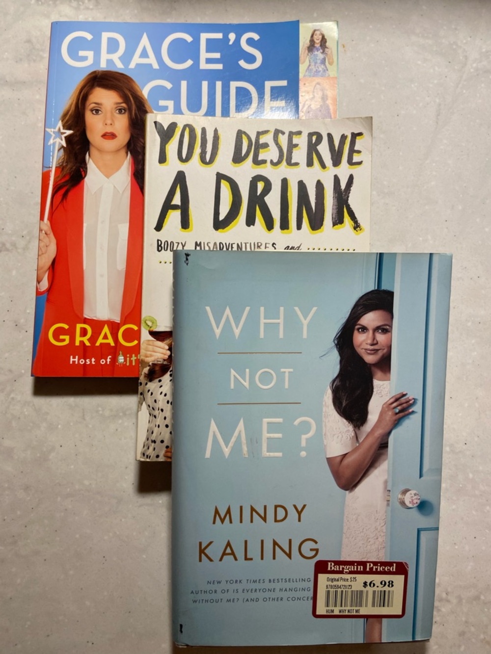 Memoir Bundle of 3 books Mindy Kaling, Mamrie Hart, and Grace Helbig
